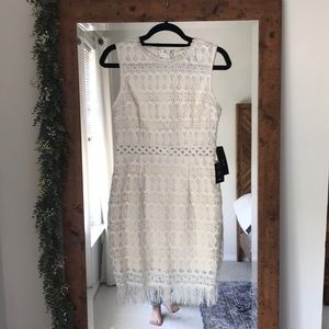 Lulus White patterned dress